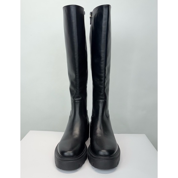 New Stuart Weitzman Soho Knee High Boot Black Leather Sz 9 - Picture 7 of 15